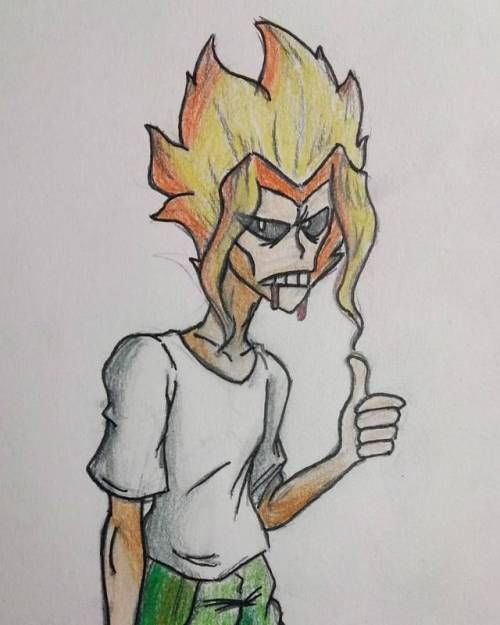 I just started watching My Hero Academia, and I love it so far. Since I have a habbit of drawing characters from the anime I start watching, here’s All Might.  #myheroacademia #bokunoheroacademia #allmight #anime #fanart #colouredpencil #sketch