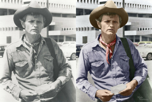 Jerry Reed - colorized. This was a promo pic for the film Concrete Cowboys (1979). Feel free to cont