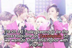 tvxq dedicating their #1s to cassiopeia on their all-kill weekend ♡(•ू꒪͒·̫̮꒪͒•ू)            