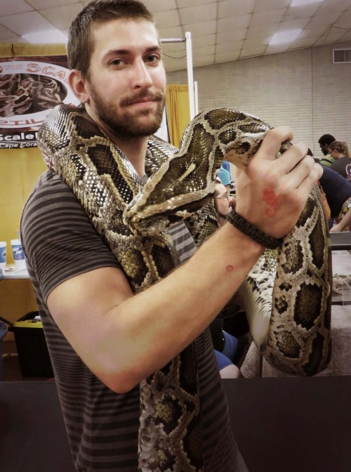 wild-wes-james:  When life gets ya down,snake cuddles make it better.  