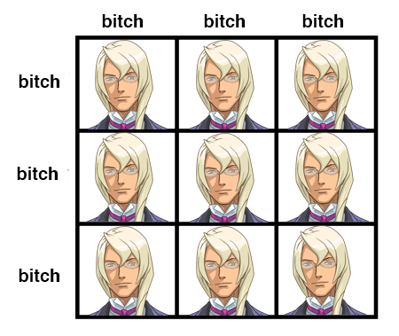 gayklaviergavin:which bitch of an ace attorney character are you today?