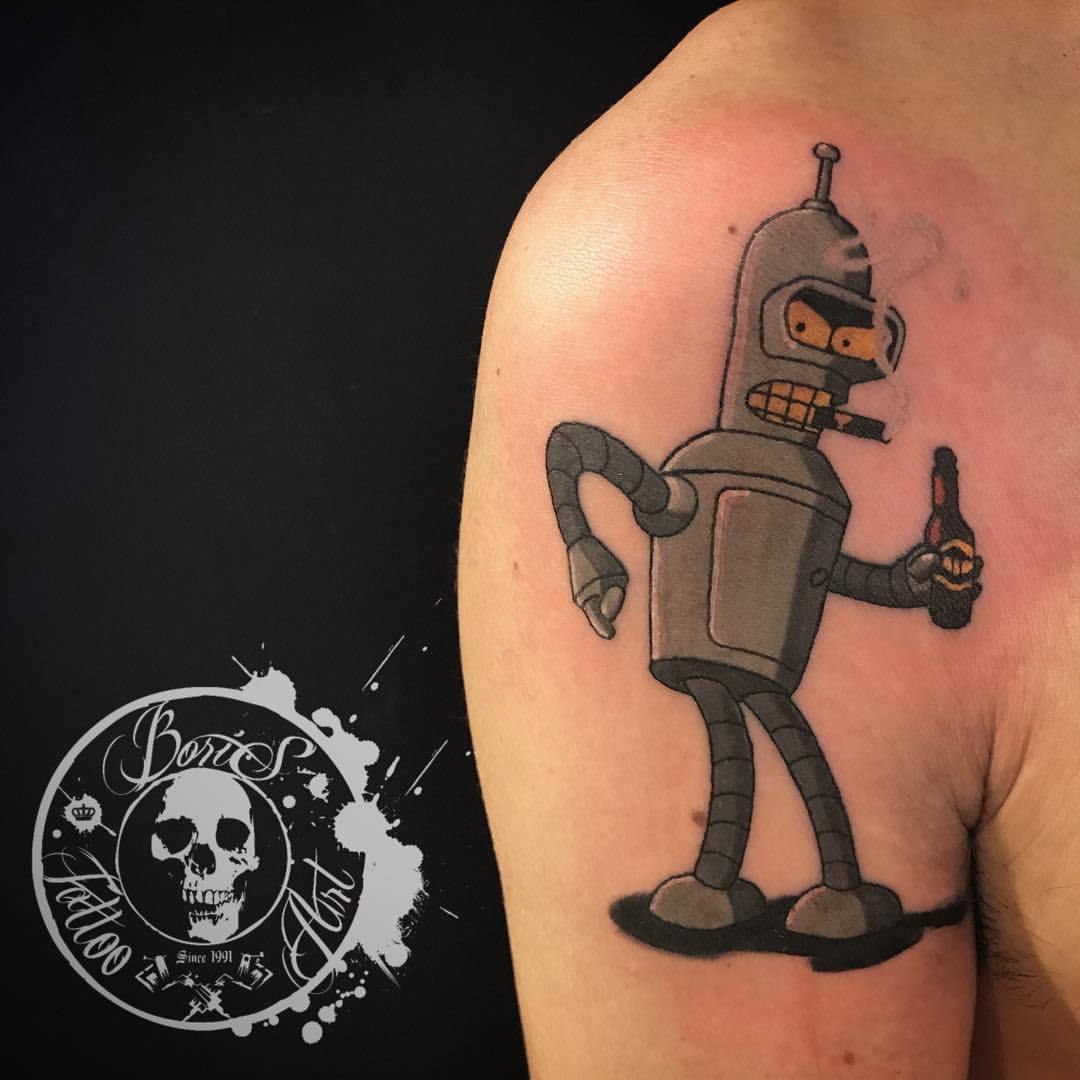 Bender Tattoo Outline