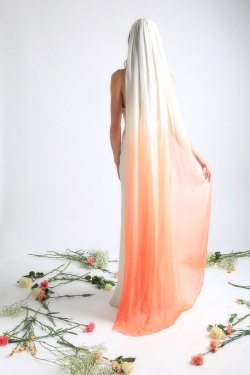 sosuperawesome:  Dip Dyed Ombre Silk Veils  The Wayfarer Bride on Etsy  See our #Etsy or #Bridal tags  