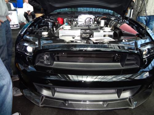 fuckyeahfordmustangs:  NYIAS 2013 Shelby 1000 S/C 1,200 HP supercharged V-8. 贺,995 on top of the car’s ็,000 base price. Yowza.