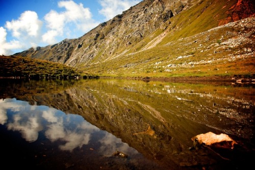 Shumak Pass in the Eastern Sayan Mountains (Russia).