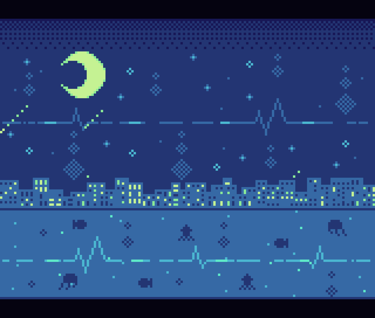 pixelscapes — ozumikan: 夕雨のおわり sunset after the rain