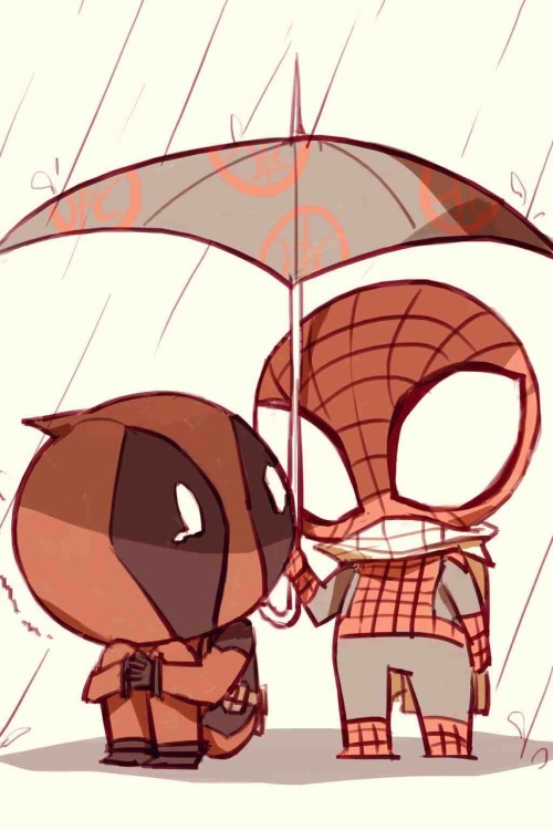 ermegerd206:  Since everyone seems to love Spideypool HERE’S SOME MORE, YOU LOVELY SHITS :D