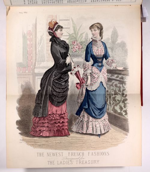 The Ladies Treasury A Household Magazine of Literature Education and Fashion1882 - with fine folding