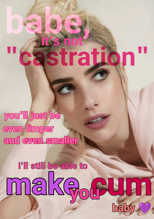 Emma Roberts Knows You Love Sissygasms. You'll Have Less Distractions This Way