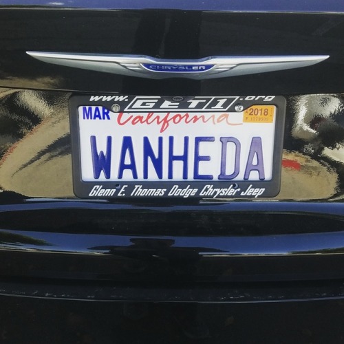 pendejoe:“She’s known as Wanheda. Commander of death.”-Indra Soooo I got a custom license plate y'al