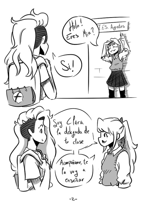 puchuita: yay hice un pequeño comic para una de mis clases espero que os guste :3 Maybe somed