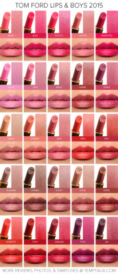 temptalia:  Just posted! Sneak Peek: Tom Ford Lips &amp; Boys 2015 Swatches &amp; Photos (New Shades) http://www.temptalia.com/sneak-peek-tom-ford-lips-boys-2015-swatches-photos 