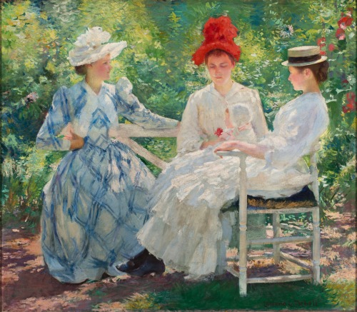 Three Sisters—A Study in June SunlightEdmund Charles Tarbell (American; 1862–1938)1890Oil on canvasM