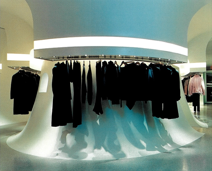 y2kaestheticinstitute:  Alexander McQueen New York (2003)  Scanned From Domus Magazine