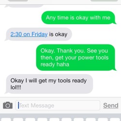 Texting your hair dresser be like….