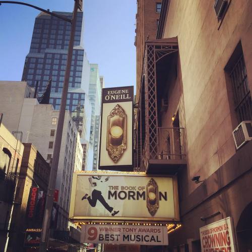 Making the most out of my weekend in the city. #bookofmormon #broadway