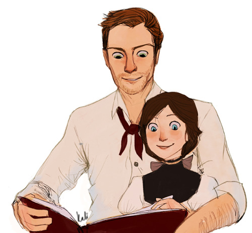 Playing Burial at Sea made me want to draw Bioshock again, and it reminded me of the cute headcanons