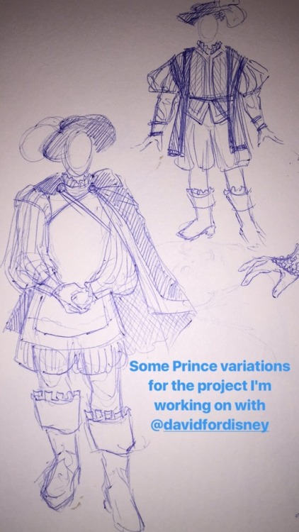 Some developmental sketches from the Disney Snow White 80th anniversary I&rsquo;m working on. Th