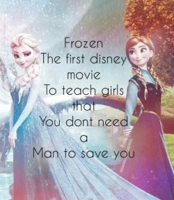 datunofficialdisneyprincess:  sad-face:  smurfits:  I’m a huge fan of Frozen and the fact that it wasn’t all about a girl being saved by a boy, but it’s hardly the first Disney movie to do that…  Brave - Young girl saves her mother. Princess