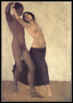 adhemarpo:    Otto Mueller (1874-1930) était un peintre et graveur allemand du mouvement expressionniste Die Brücke.  Danseurs (vers 1903) 