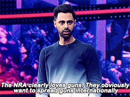 hasan-minhaj:“We have to talk about gun control. The NRA has had undue influence