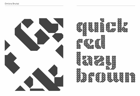 - Brutalist inspired typefaces -