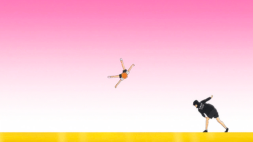 aki00113:  HINATA IMITATING KAGEYAMA  (´∀｀)♡ THESE TWO SHOULD HURRY UP AND GET MARRIED ALREADY. 