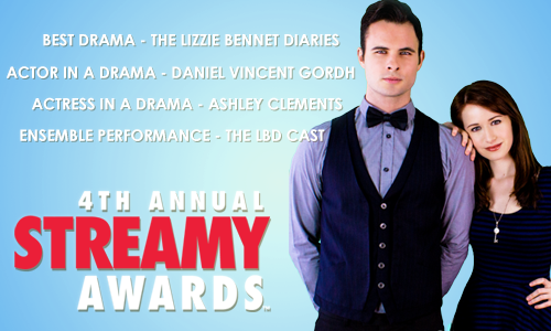 Having LBD withdrawals? See your favorite cast members together again, vote thelbdofficial for the Streamy Awards!
Best Drama Series - The Lizzie Bennet Diaries - http://pbly.co/LBDstreamy
Best Actress in a Drama - Ashley Clements -...