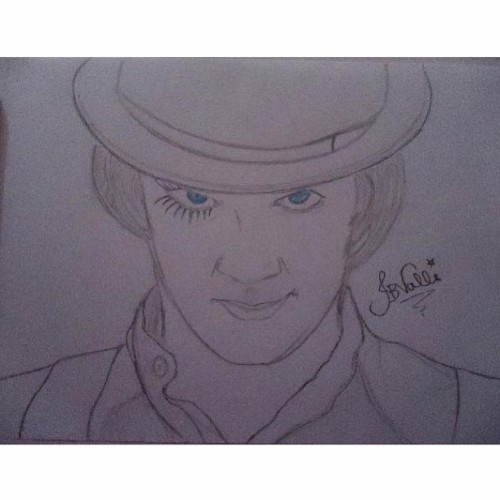 My #drawing of #AlexDelarge from ’#AClockworkOrange'