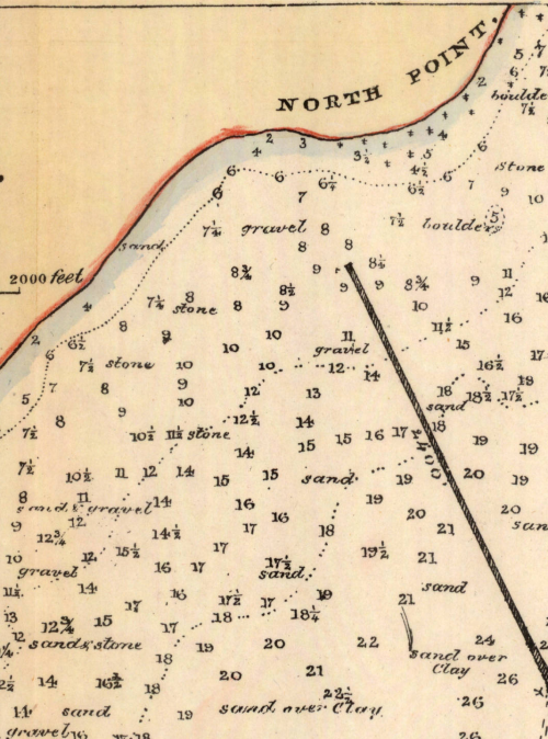 Academic Adventures  This map, Harbor of Refuge, Milwaukee Bay, Wis., from 1883, is featur