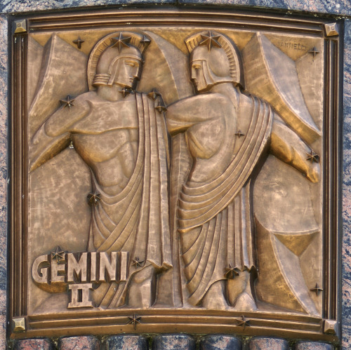 decoarchitecture:  Facade Details, Adler Planetarium, Chicago, Illinoisby Terence Faircloth Signs of the zodiac / sky. From Flickr:   Art deco bronze ornamental zodiac signs on the facade of the Adler Planetarium in Chicago, Illinois.   