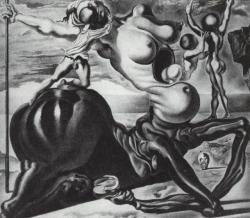 surrealism-love: The Golden Age - Family of Marsupial Centaurs by Salvador Dali
