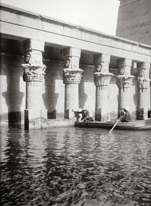 Temple Of Isis, Photo Dating 1900-20, In Philae Island, Egypt.
