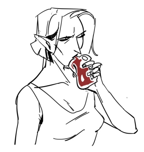 hattersarts: vals a repressed lesbian vampire you have to cut her some slack and spell it out for he