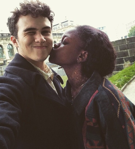 securelyinsecure:  Ballerina Michaela DePrince and her boyfriend Skyler Maxey-Wert  