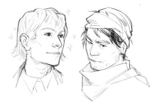marinovannyeogurchiki:facial proportions studies feat. sunshine and crying duo, and two (2) pieces of garbage