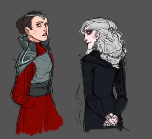I Don't Think I Shared These Sketches Of Her Highness Empress Acina And Alliance Commander Kallig Sepho