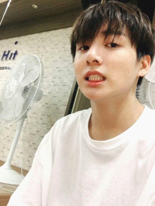 Jungkook In White Shirts + Red Lips