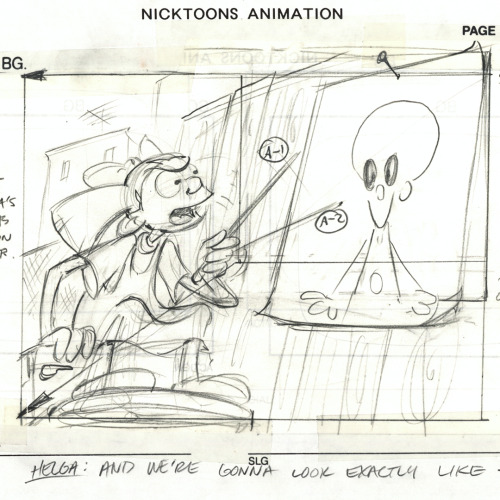 ALIENS HAVE LANDED! Sharing the scares and storyboards from the Hey Arnold! Special, “Arnold’s Hallo
