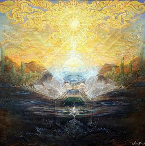 psychedelic-psychiatrist:  &ldquo;Divine Illumination&rdquo; - Art of Stevie Lowrey