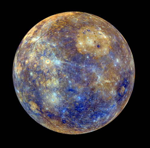 spaceplasma:Mercury’s Caloris Basin The sprawling Caloris basin on Mercury is one of the solar syste