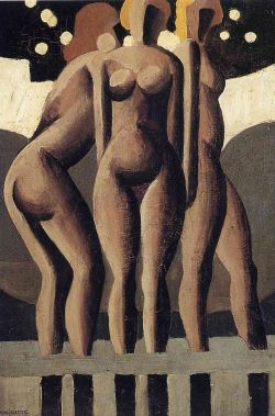 topcat77:  Rene Magritte  Bathers (1921)