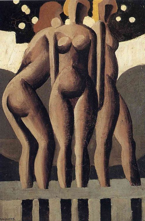 topcat77:  Rene Magritte  Bathers (1921) porn pictures
