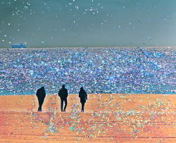 lizacharlesworth1:  Glitter Beach by Liza