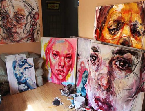 ellysmallwood: Paintings sitting around my apartment follow for more similar posts ;)