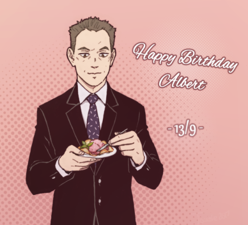 Happy Birthday Agent Rosenflower(Coop found him Tulipes ‘to die for’and Harry finally got to buy him