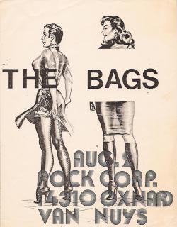 zombiesenelghetto:  The Bags, flyer for a