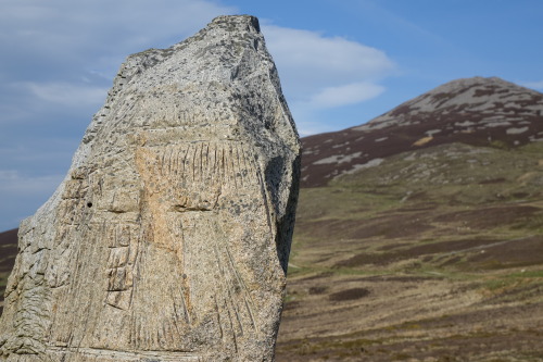 Standing Stones Sculpture near Tre’r Ceiri Iron Age Hilltop Fort at Nant Gwrtheyrn, exploring 
