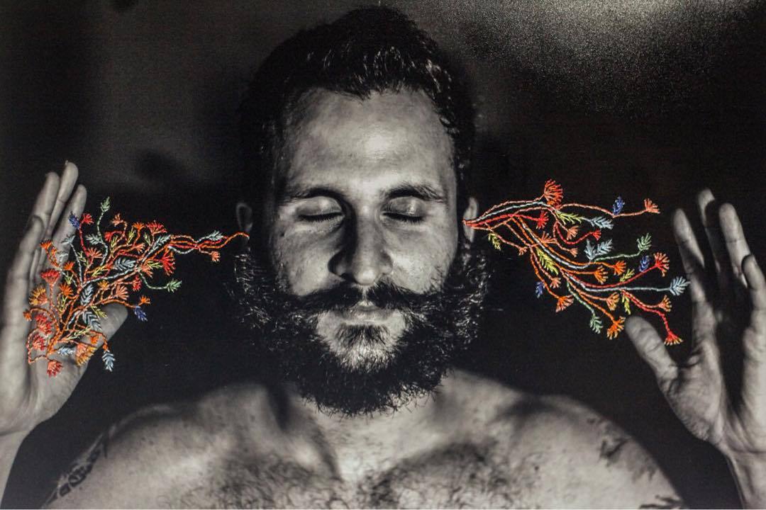 crossconnectmag:  Embroidered Photos by Aline Brant Aline Brant is a Brazilian artist