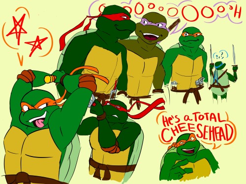 theroseeatsribs:teenage mutant ninja homeschoolers2003 screenshot redraws!!! its fun